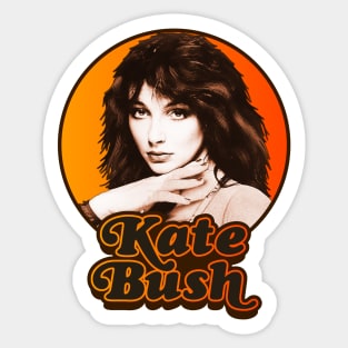 Retro Kate Bush Tribute Sticker